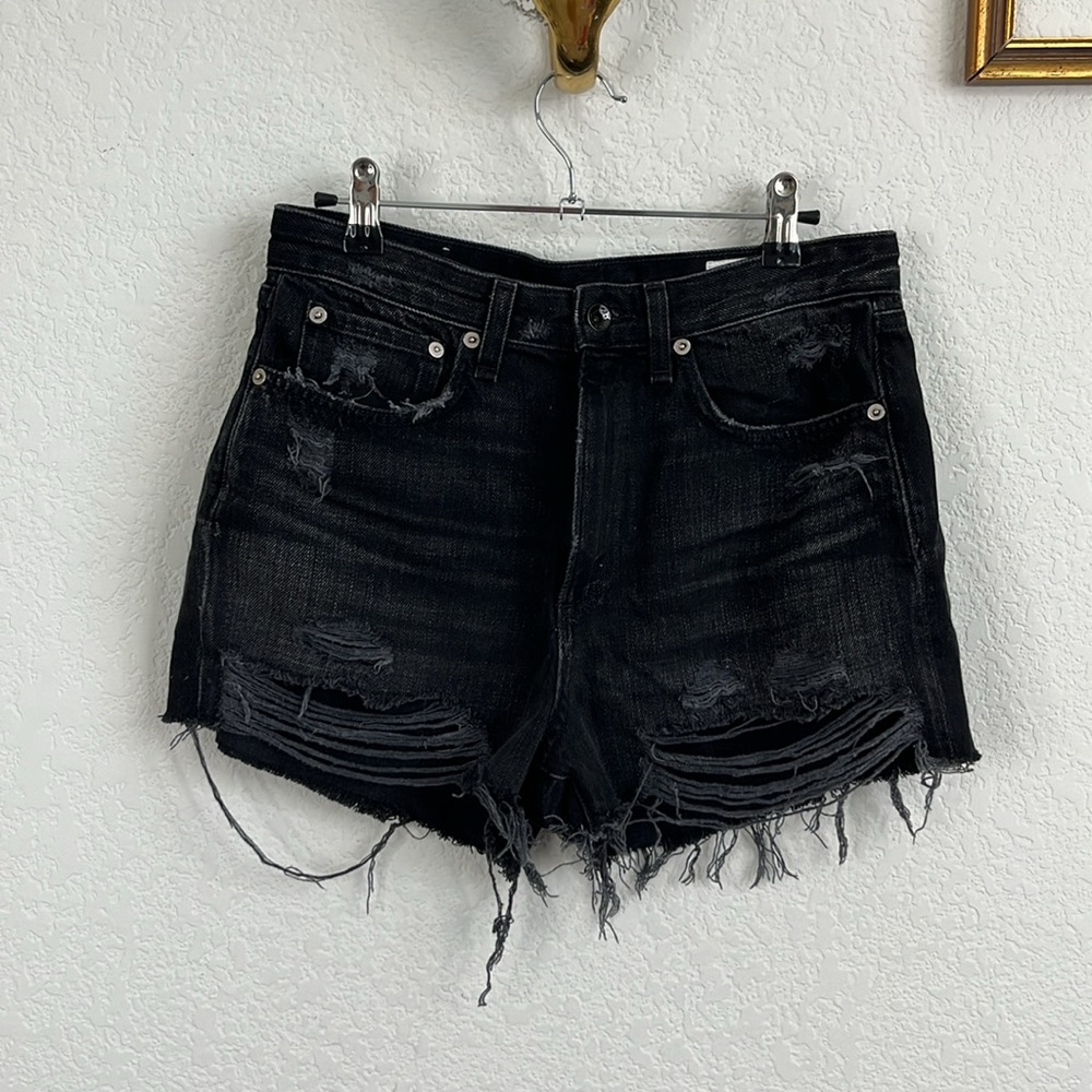 rag and bone Maya High Rise Denim Shorts